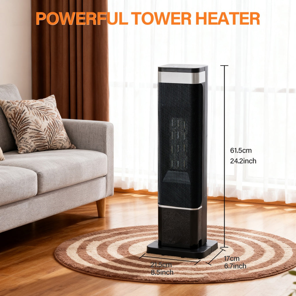 Portable room heater, 23 inch