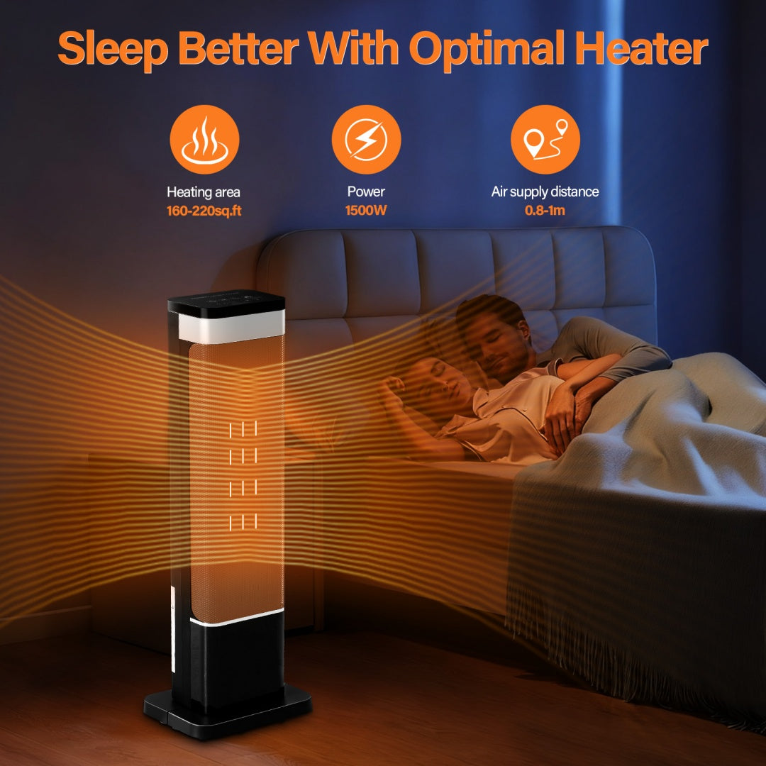 Portable room heater, 23 inch